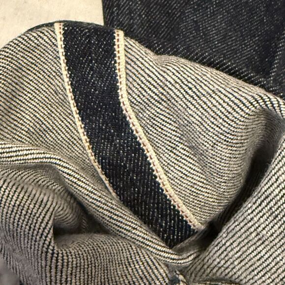 Suitsupply Candiani Selvedge Jeans 32/32 Made in Italy Dark Blue Button Fly - Picture 8 of 11